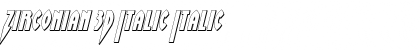 Download Zirconian 3D Italic Font Download Zirconian 3D Italic Font