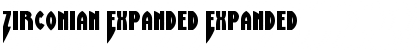 Download Zirconian Expanded Font Download Zirconian Expanded Font