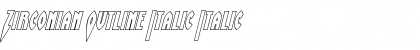 Download Zirconian Outline Italic Font Download Zirconian Outline Italic Font