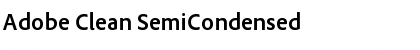 Download Adobe Clean SemiCondensed Font Download Adobe Clean SemiCondensed Font