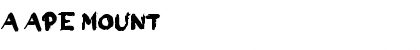 Download a Ape Mount Font Download a Ape Mount Font