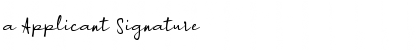 Download a Applicant Signature Font Download a Applicant Signature Font