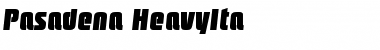 Download Pasadena-HeavyIta Font Download Pasadena-HeavyIta Font