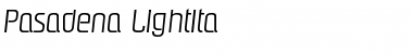 Download Pasadena-LightIta Font Download Pasadena-LightIta Font