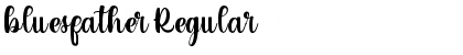 Download bluesfather Font Download bluesfather Font