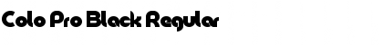 Download Colo Pro Black Font Download Colo Pro Black Font
