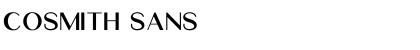 Download Cosmith Font Download Cosmith Font