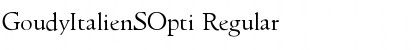 Download GoudyItalienSOpti Font Download GoudyItalienSOpti Font