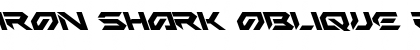 Download Iron Shark Oblique Font Download Iron Shark Oblique Font