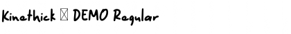 Download Kinethick - DEMO Font Download Kinethick - DEMO Font