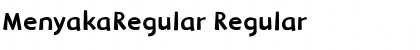 Download MenyakaRegular Font Download MenyakaRegular Font