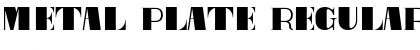 Download Metal Plate Font Download Metal Plate Font