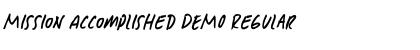 Download Mission Accomplished DEMO Font Download Mission Accomplished DEMO Font