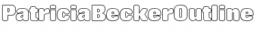 Download PatriciaBeckerOutline Font Download PatriciaBeckerOutline Font