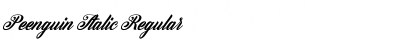 Download Peenguin Italic Font Download Peenguin Italic Font