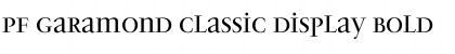 Download PF Garamond Classic Display Font Download PF Garamond Classic Display Font