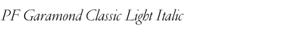 Download PF Garamond Classic Light Font Download PF Garamond Classic Light Font