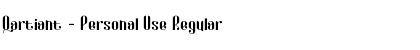 Download Qartiant - Personal Use Font Download Qartiant - Personal Use Font