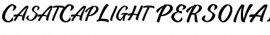 Download Casat Cap Light PERSONAL USE Font Download Casat Cap Light PERSONAL USE Font