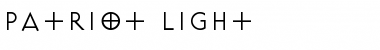 Patriot Light Font