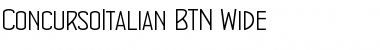 Download ConcursoItalian BTN Wide Font Download ConcursoItalian BTN Wide Font