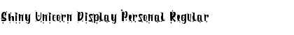Download Shiny Unicorn Display Personal Font Download Shiny Unicorn Display Personal Font