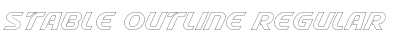 Download Stable Outline Font Download Stable Outline Font