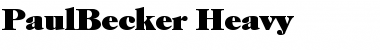 Download PaulBecker-Heavy Font Download PaulBecker-Heavy Font