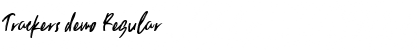 Download Trackers demo Font Download Trackers demo Font