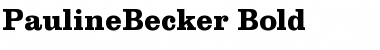 Download PaulineBecker Font Download PaulineBecker Font