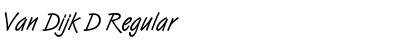 Download Van Dijk D Font Download Van Dijk D Font