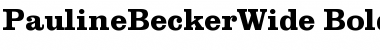 Download PaulineBeckerWide Font Download PaulineBeckerWide Font