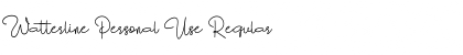 Download Watterline Personal Use Font Download Watterline Personal Use Font
