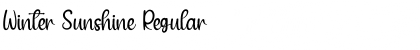 Download Winter Sunshine Font Download Winter Sunshine Font