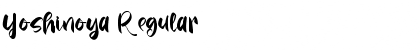 Download Yoshinoya Font Download Yoshinoya Font