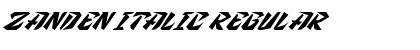 Download Zanden Italic Font Download Zanden Italic Font