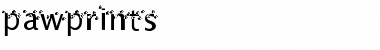 Download pawprints Font Download pawprints Font