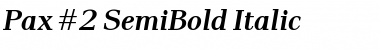 Download Pax #2 SemiBold Font Download Pax #2 SemiBold Font