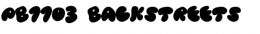 Download PB1103 BACKSTREETS Font Download PB1103 BACKSTREETS Font