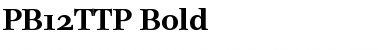 Download PB12TTP-Bold Font Download PB12TTP-Bold Font