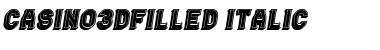 Download Casino 3D Filled Font Download Casino 3D Filled Font