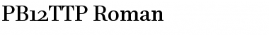 Download PB12TTP-Roman Font Download PB12TTP-Roman Font