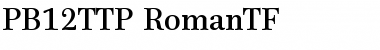 Download PB12TTP-RomanTF Font Download PB12TTP-RomanTF Font