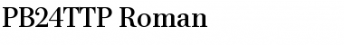 Download PB24TTP-Roman Font Download PB24TTP-Roman Font