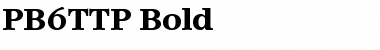 Download PB6TTP-Bold Font Download PB6TTP-Bold Font
