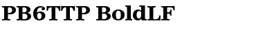 Download PB6TTP-BoldLF Font Download PB6TTP-BoldLF Font