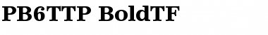 Download PB6TTP-BoldTF Font Download PB6TTP-BoldTF Font