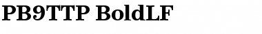 Download PB9TTP-BoldLF Font Download PB9TTP-BoldLF Font