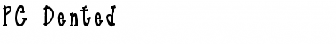 Download PC Dented Font Download PC Dented Font