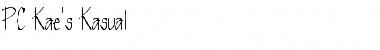 Download PC Kae's Kasual Font Download PC Kae's Kasual Font